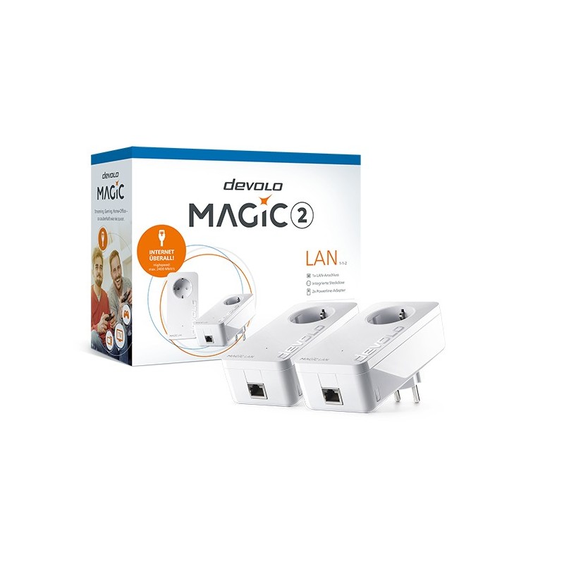 Magic 2 LAN - Starter Kit - Bridge - GigE, HomeGrid - an Wandsteckdose anschl...